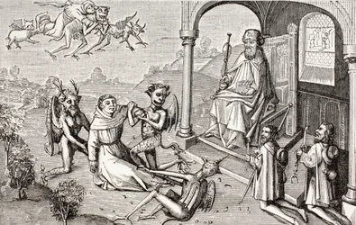 Magikeren Armogenes beordrer djævle til at bringe ham apostlen St. James, fra 